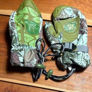 Grenade Green Flora Winter Snowboard Mittens Women’s Small w/o liners RARE